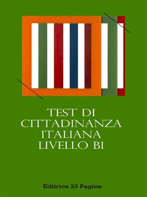 cover image of Test di Cittadinanza Italiana--Livello B1